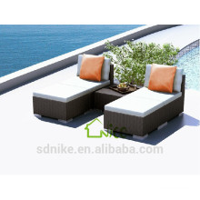 SL- (34) Outdoor Patio Möbel PE Rattan Sofa cum Bett / Schlafsofa